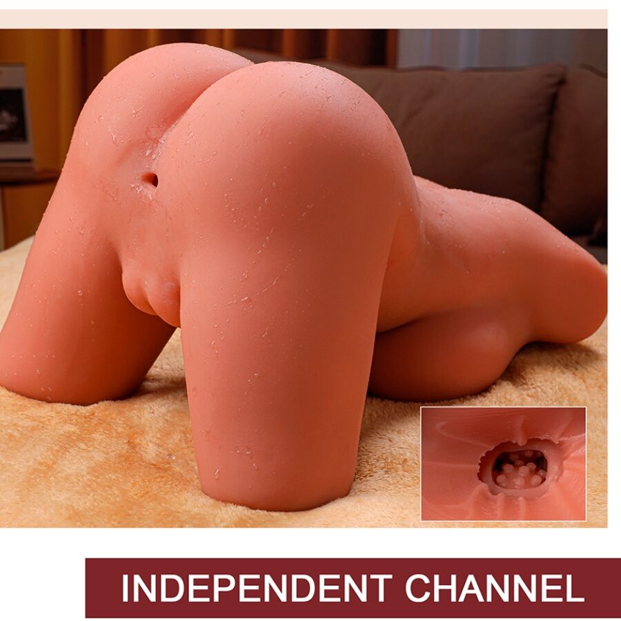 XISE - MIAH LADY BOY FEMALE TORSO WITH DILDO WITH VIBRATION AND THRUSTING 55 CM