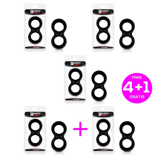 Pack 41 Penis Ring and Testicles Liquid Silicone 25 mm