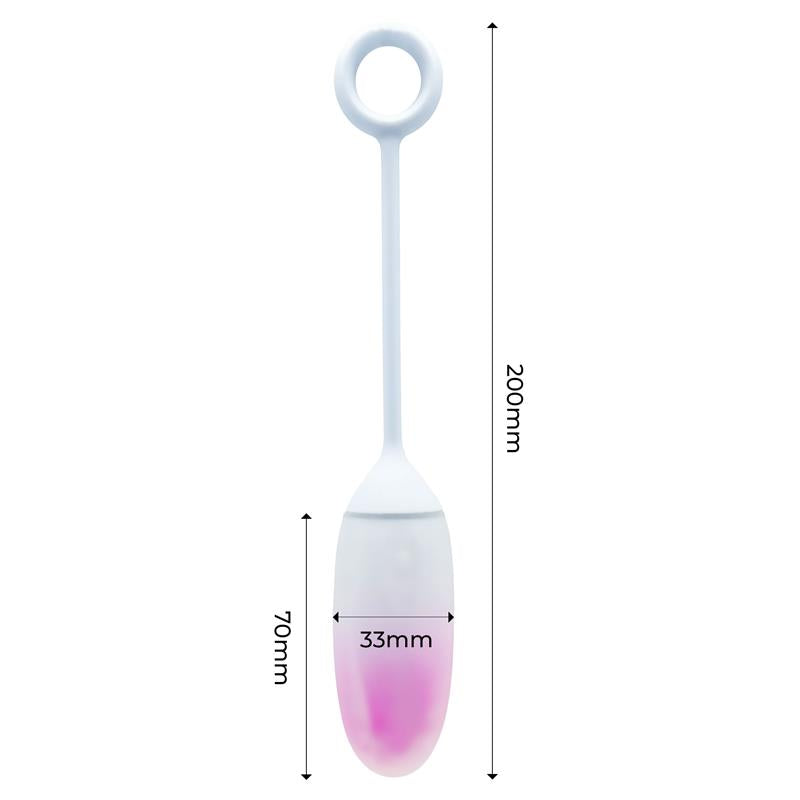 Vibrating Egg with APP Double Layer Silicone Gradient