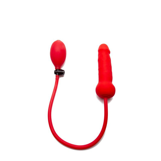 Shots Ouch Inflatable Silicone Dong Red