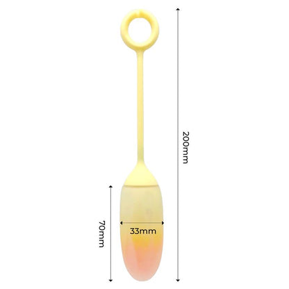 Vibrating Egg Huevo Double Layer Silicone Yellow Orange