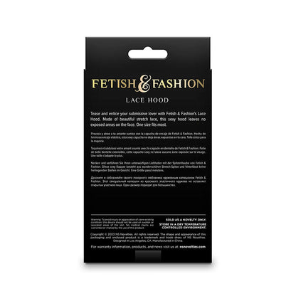 NS NOVELTIES - FETISH & FASHION LACE HOOD BLACK