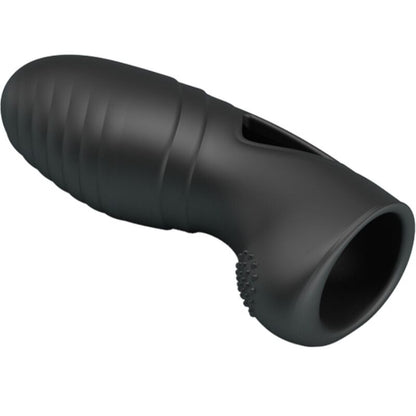 PRETTY LOVE - ALAN SILICONE FINGER VIBRATOR BLACK