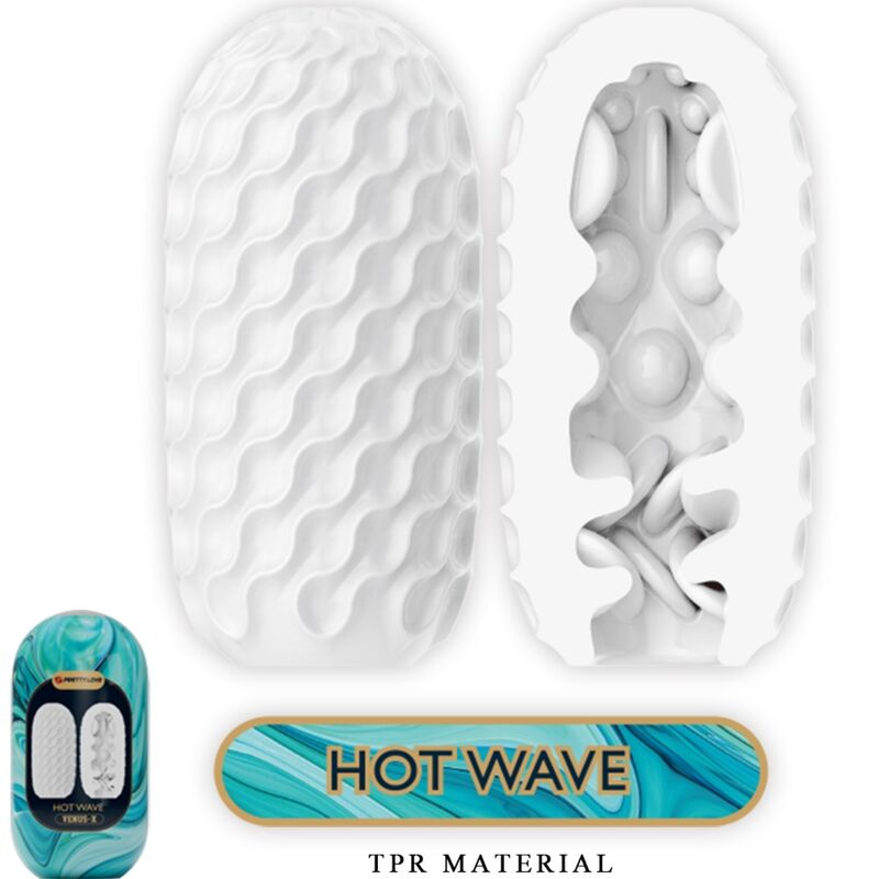 PRETTY LOVE - VENUS X 15 SILICONE MALE MASTURBATORS WHITE