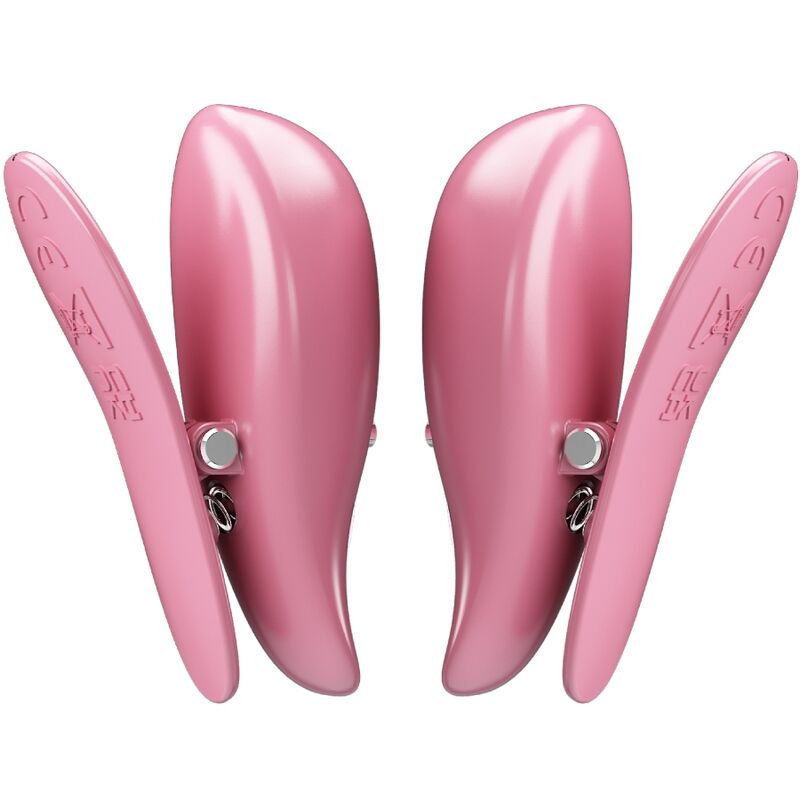 PRETTY LOVE - CAILEY NIPPLE CLAMPS 10 VIBRATIONS REMOTE CONTROL PINK
