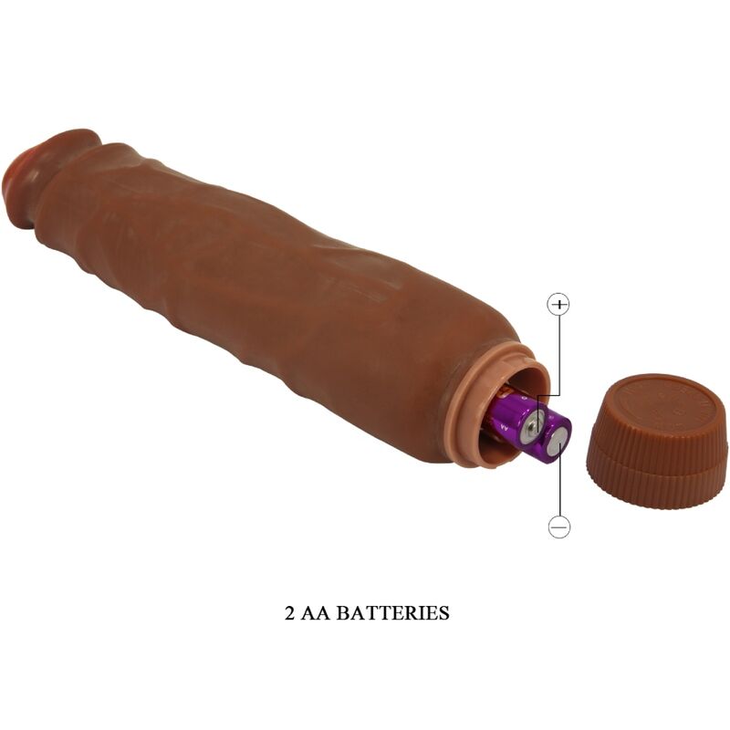BAILE - JACK REALISTIC VIBRATOR 26 CM MULATTO