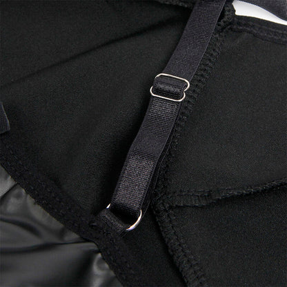 SUBBLIME - 955373 DRESS WITH BLACK LEATHER STRAPS S/M