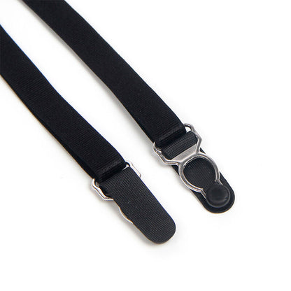 SUBBLIME - 955502 LACE BODYSUIT WITH BOWS AND GARTERS BLACK L/XL