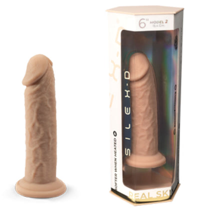 SILEXD - REALISTIC PENIS MODEL 2 THERMOREACTIVE SILICONE 15.4 CM