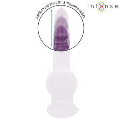 INTENSE - TATUM MULTIFUNCTION VIBRATOR WITH UP AND DOWN VIBRATION 24 CM PURPLE