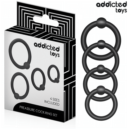 ADDICTED TOYS - SET OF PRESSURE SILICONE RINGS