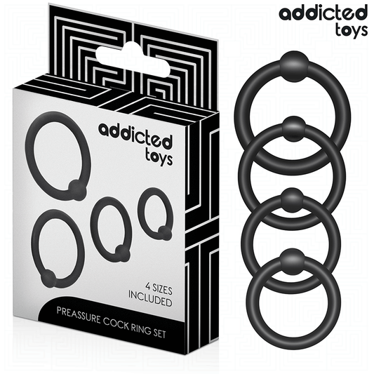 ADDICTED TOYS - SET OF PRESSURE SILICONE RINGS