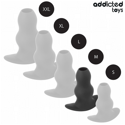 ADDICTED TOYS - HOLLOW ANAL PLUG SILICONE SIZE M 9.6 CM