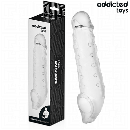 ADDICTED TOYS - TRANSPARENT PENIS EXTENSON SIZE S 23 CM