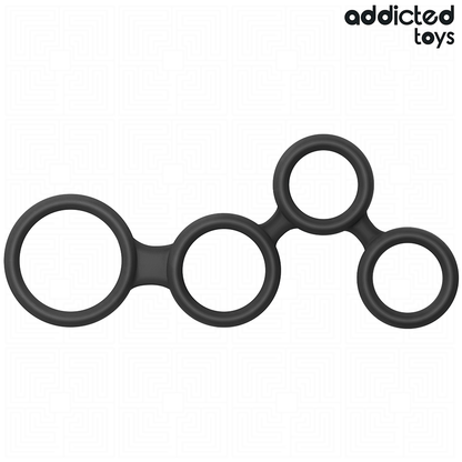ADDICTED TOYS - PENIS RING WITH DIVIDERS FOR TESTICLES
