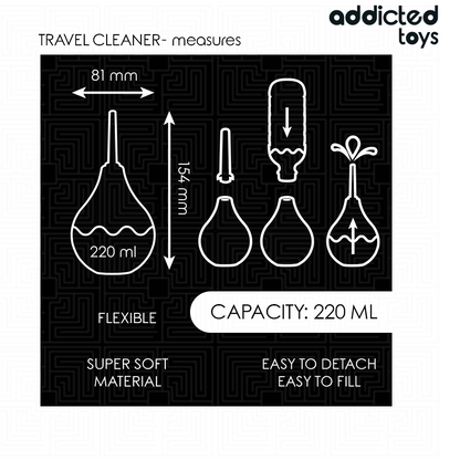 ADDICTED TOYS - TRAVEL ANAL CLEANER SIZE L 220 ML