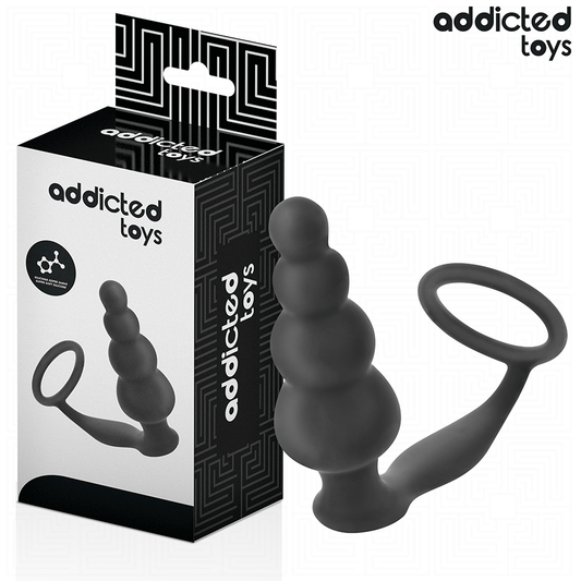 ADDICTED TOYS - ANAL PLUG WITH RING SILICONE MODEL 5