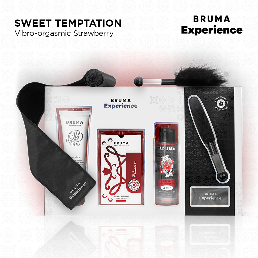 BRUMA XPERIENCE - SWEET STRAWBERRY VIBRO-ORGASMIC TEMPTATION KIT