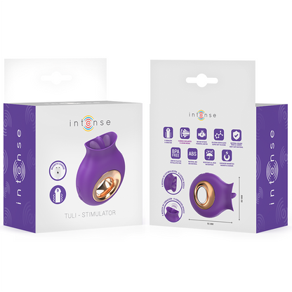 INTENSE - TULI CLITORIS STIMULATOR 9 VIBRATIONS & 9 OSCILLATIONS PURPLE