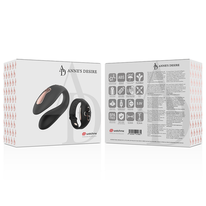 ANNE'S DESIRE - DUAL PLEASURE TECNOLOG A WATCHME BLACK/GOLD