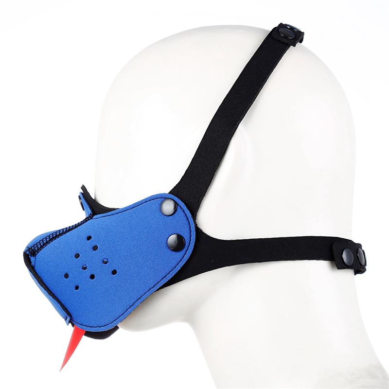 Neoprene Puppy Face Mask Blue